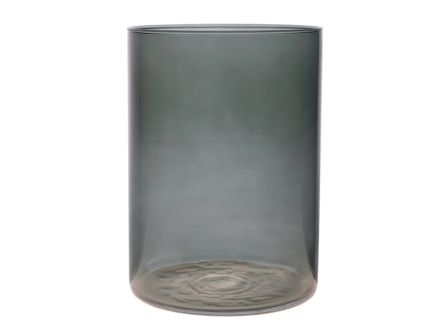 Цена: Ваза Essentials Cylinder dark grey h25 d18 см стекло