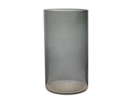 Цена: Ваза Essentials Cylinder dark grey h30 d16 см стекло