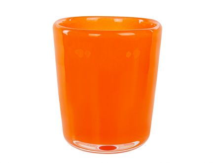 Цена: Ваза из цветного стекла оранжевая, ø10 см, высота 12 см