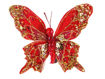 Ціна: Ялинкова прикраса Метелик 7х9 см